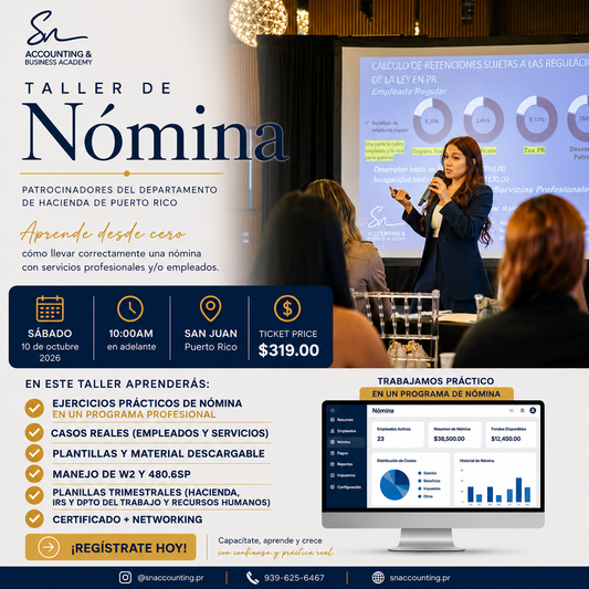 Curso Nómina Presencial 10 de octubre 2026 10:00am espacios limitados!!!